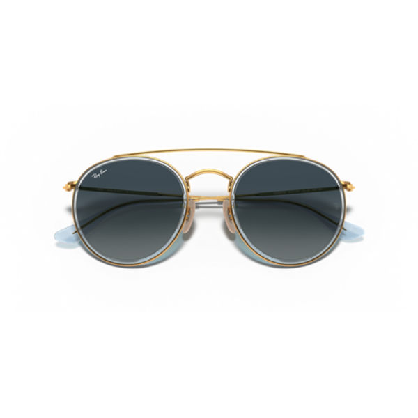 Ray-Ban Round Double Bridge Sunglasses RB3647N 91233M 51