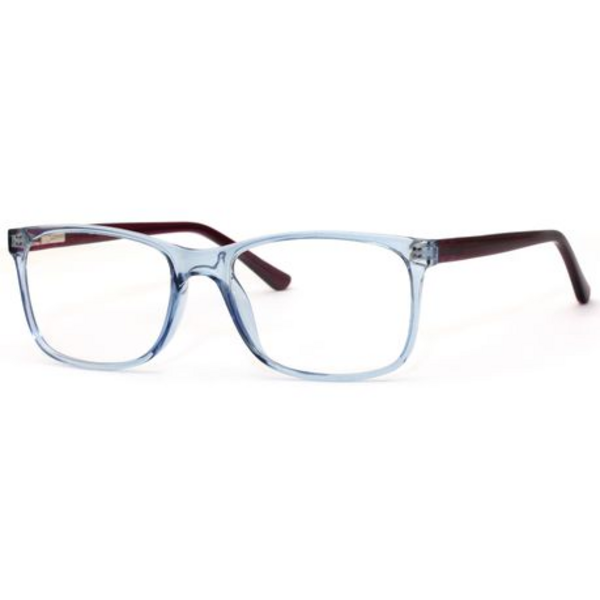 Aweh Eyewear Blue Light Blocking Unisex Glasses for Computer/Phone/TV/Gaming: SL254 - Crystal Blue / Burgundy