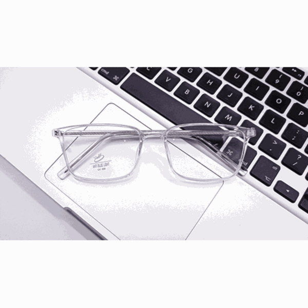 Aweh Eyewear Anti Blue Light Glasses (Computer/Phone/Gaming/TV): Dongo - Crystal