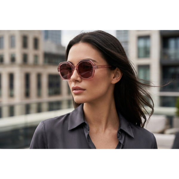 Move Eyewear Polarized Hexagon Women's Sunglasses MVS207