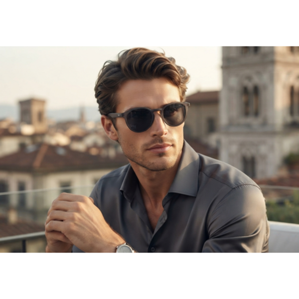 Move Eyewear Polarized Men's Round Sunglasses MVS175