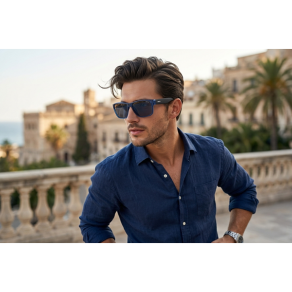 Move Eyewear Rectangle Polarized Men's Sunglasses MVS199