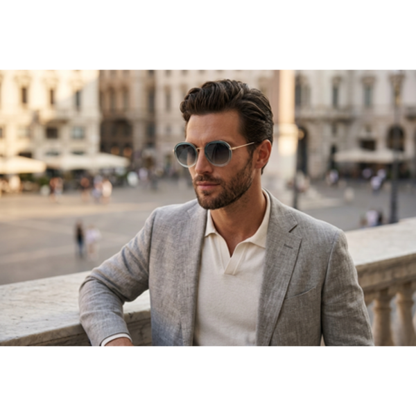 Move Eyewear Round Polarized Men's Sunglasses - MVS206